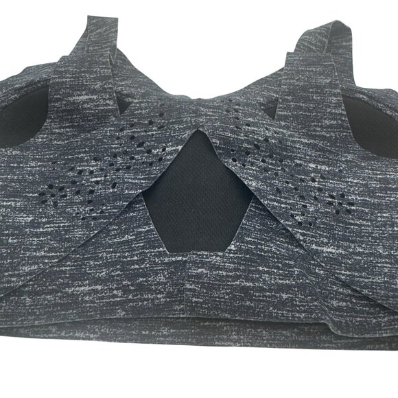 Victoria Sport Front Vent Racerback Sports Bra Medium Support 32C Heather Black - Picture 5 of 7